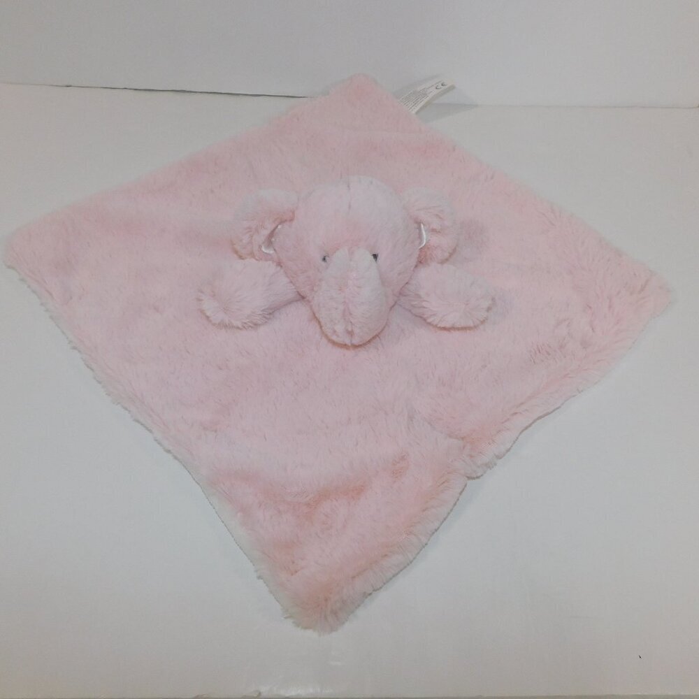 Kellytoy Plush Cozy  Pink Elephant Security w  Blanket Rattle Baby lovey nunu